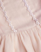 Antonia Drop Waist Flower Dress, Pink (PINK), large