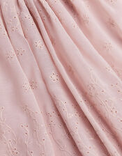 Clementine Strappy Broderie Dress, Pink (PINK), large