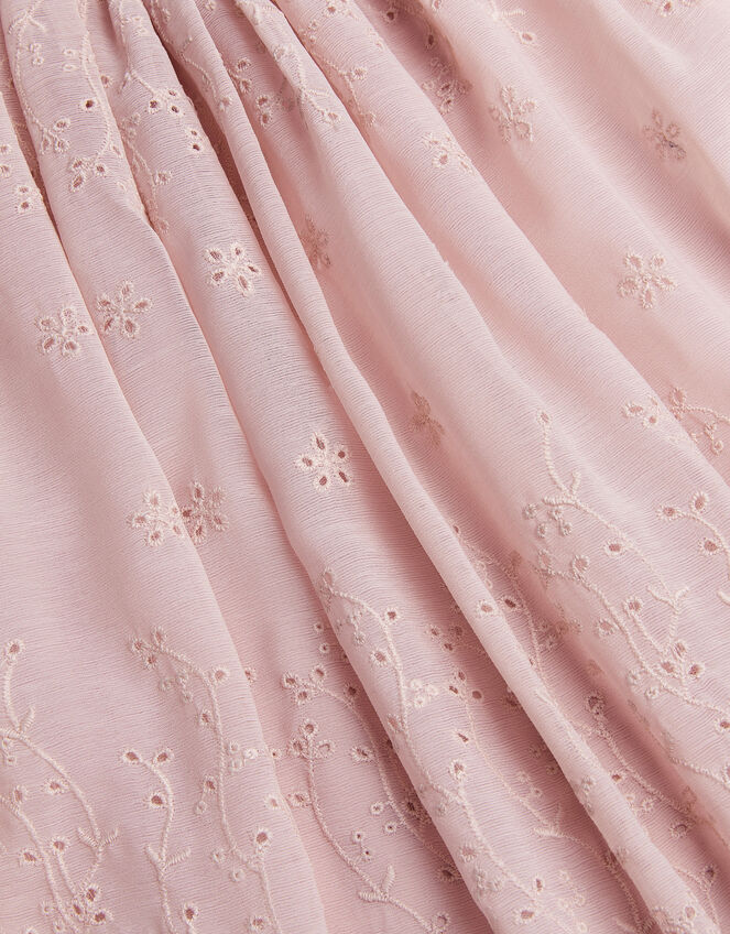 Clementine Strappy Broderie Dress, Pink (PINK), large