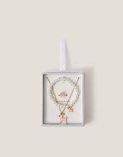 Ruby Christmas Reindeer Jewellery Set, , large