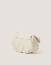 Corsage Satin Bag, Ivory (IVORY), large