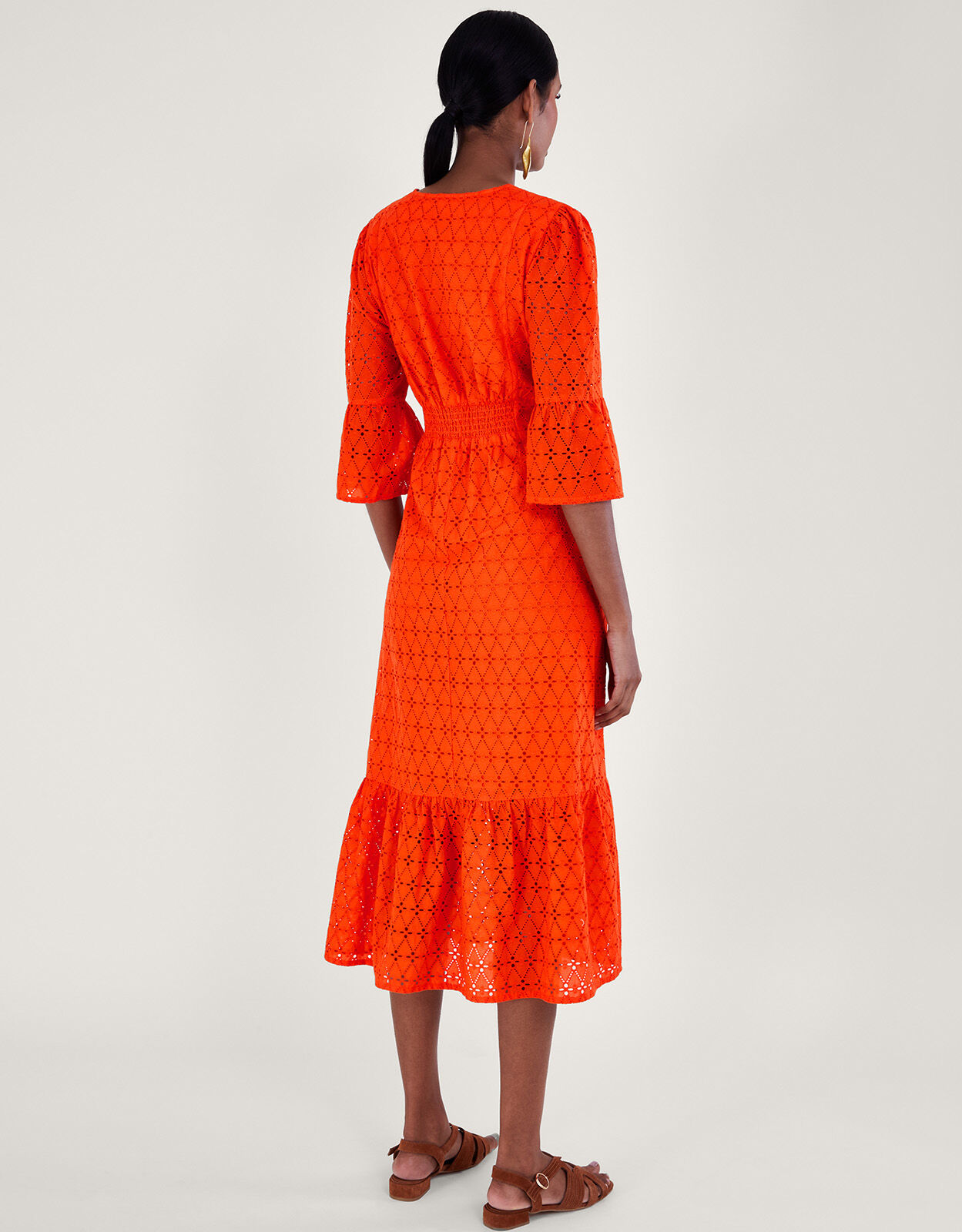 Orange dress monsoon best sale
