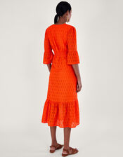 Broderie Dress, Orange (ORANGE), large