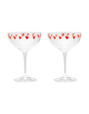Anna + Nina 2-Pack Heart Champagne Glasses, , large