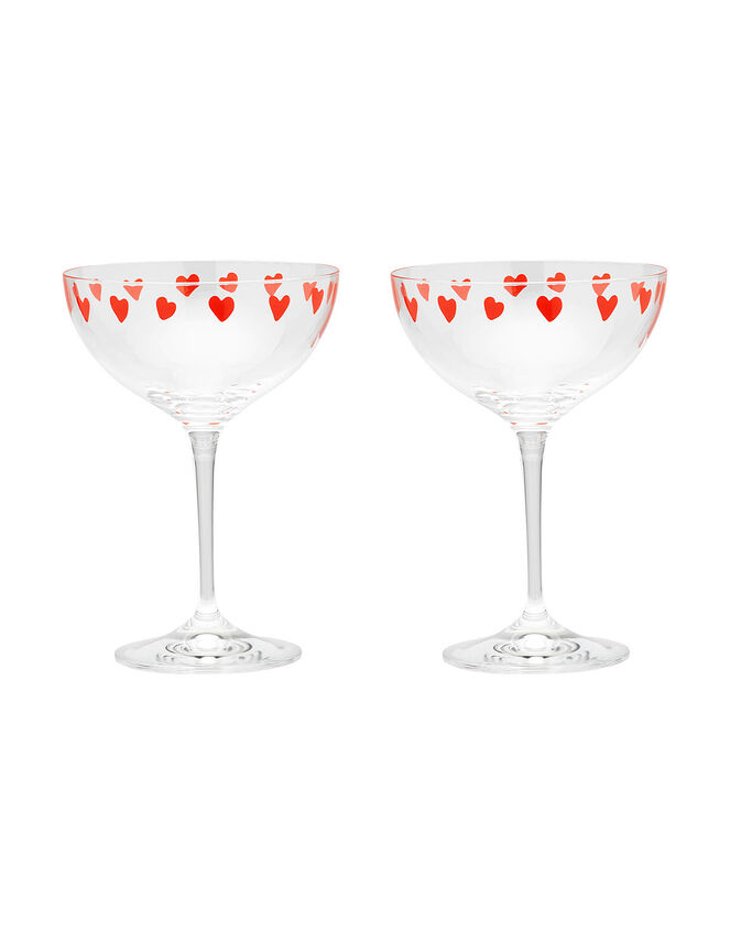 Anna + Nina 2-Pack Heart Champagne Glasses, , large