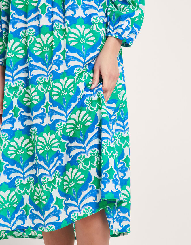 Leona Midi Dress, Green (GREEN), large