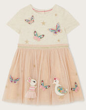 Baby Disco Bunny Dress, Nude (NUDE), large