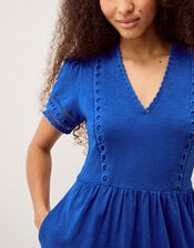 Tanitha Lace Jersey Midi Dress, Blue (COBALT), large