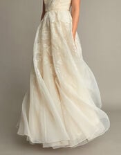Rose Organza Maxi Wedding Dress, Ivory (IVORY), large