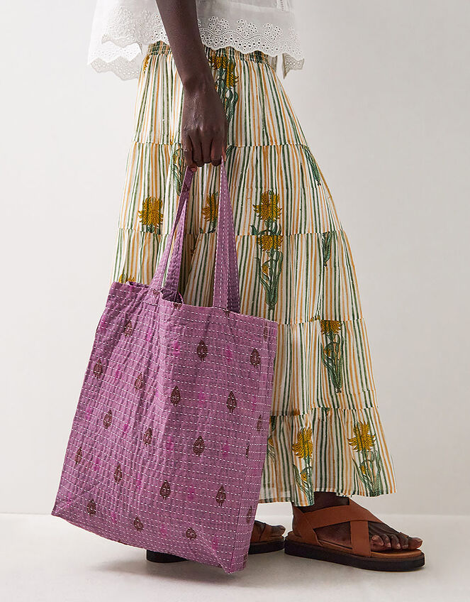 East Apate Cotton Tote Bag, , large