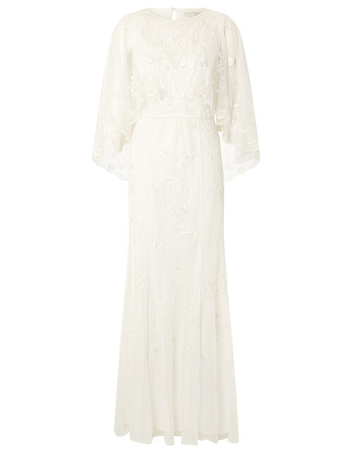 Zoey Floral Cape Bridal Dress Ivory | Wedding Dresses | Monsoon UK.