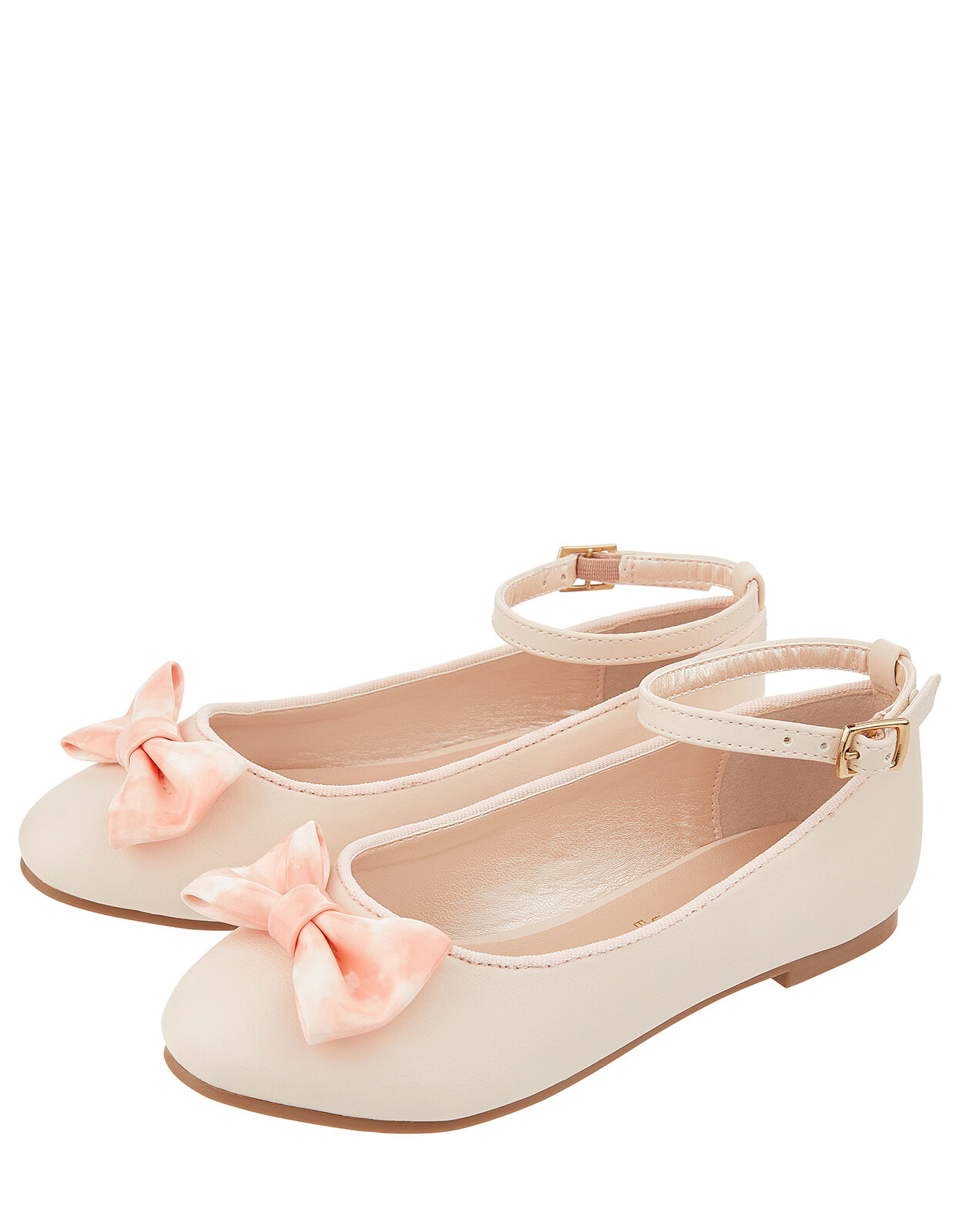 Bow Ballerina Flat Shoes Pink