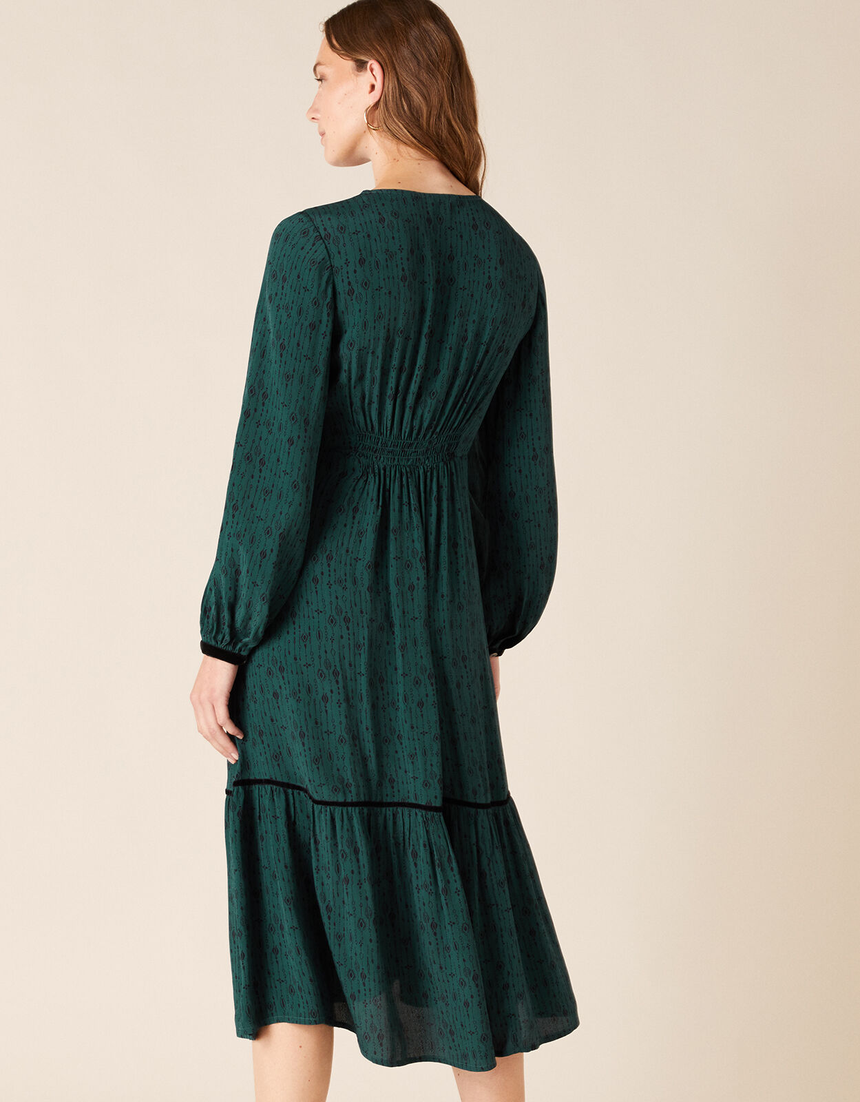 dark green midi dress uk