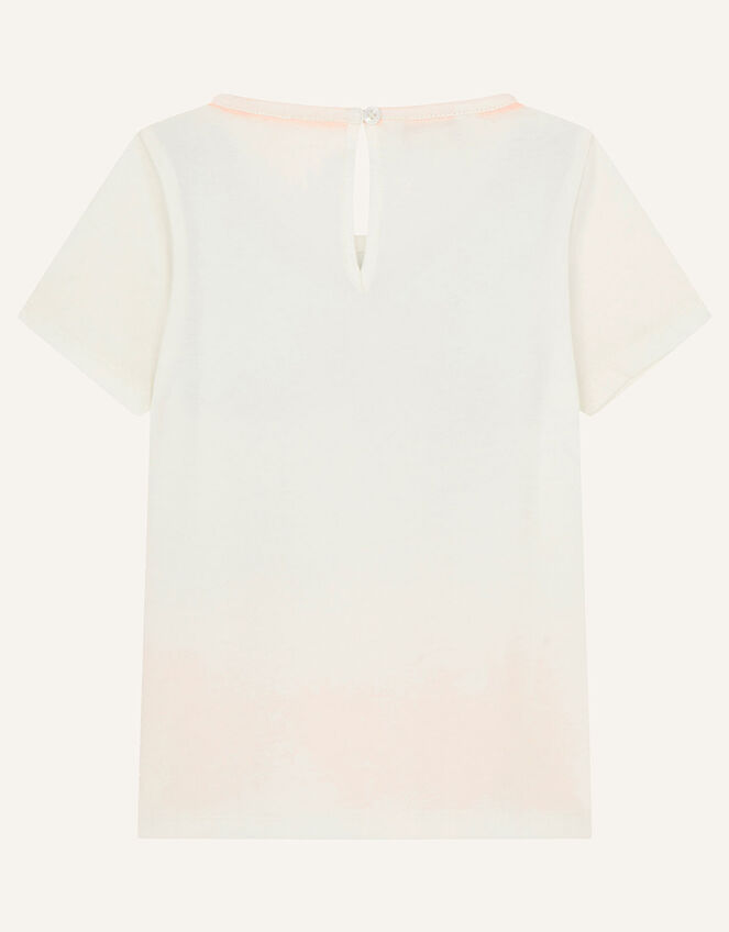 Sequin Flamingo Top, Ivory (IVORY), large