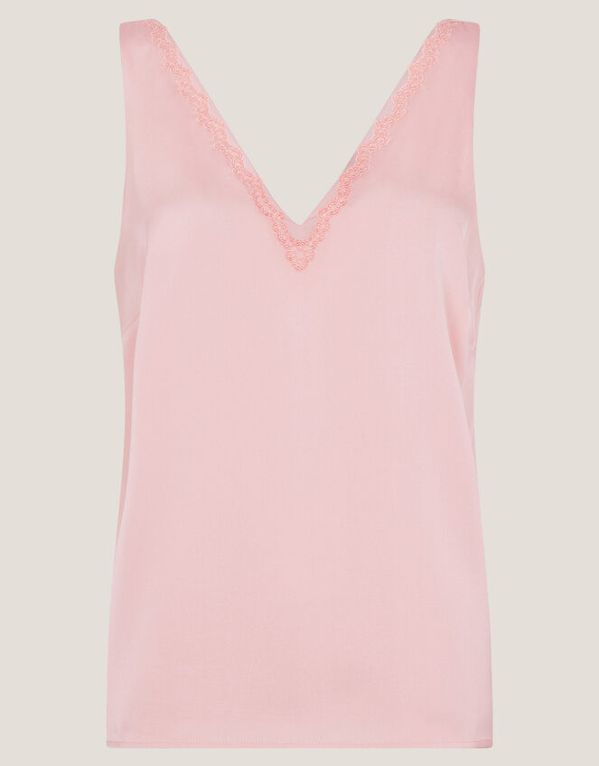 Heidi Satin Cami Top Pink