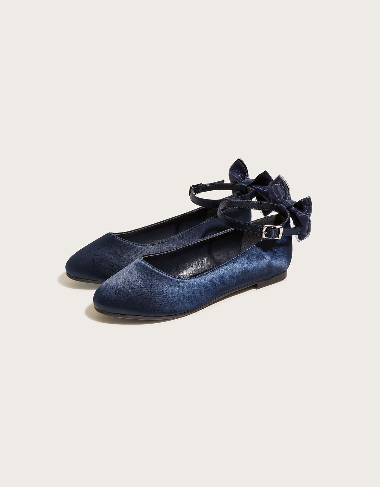 Navy blue ballerina shoes clearance