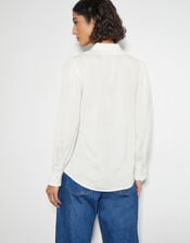 Fifi Frill Collar shirt, White (WHITE), large