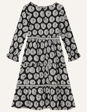 MINI ME Ella Circle Print Dress, Black (BLACK), large