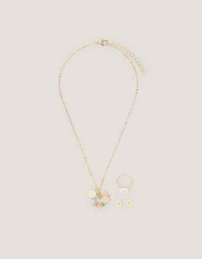 Flower Heart Jewellery Set, , large