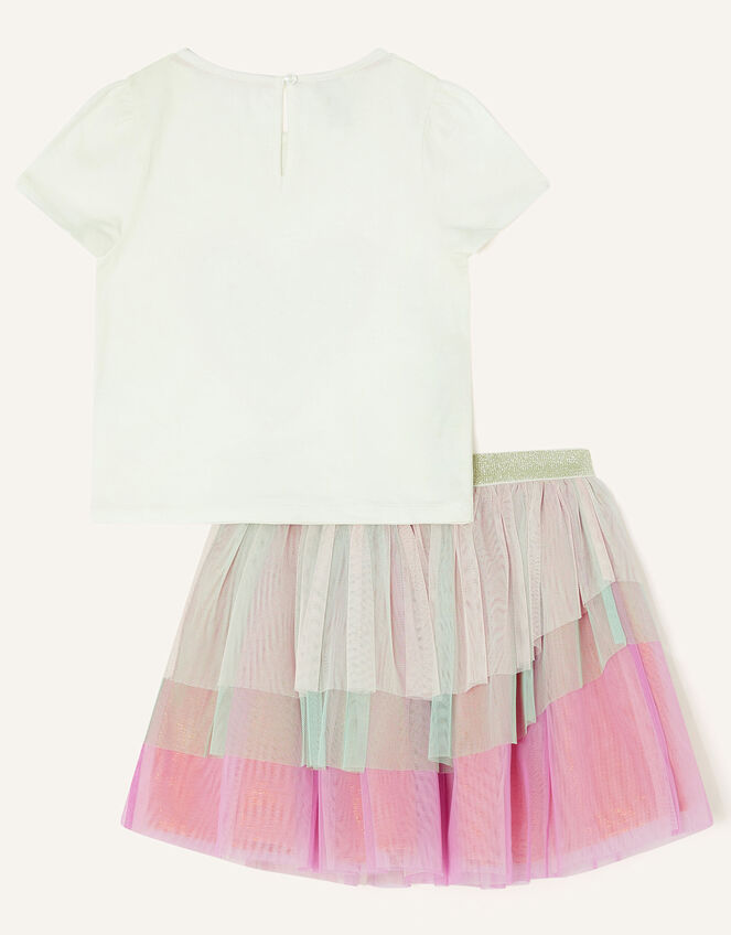 Heart Sequin Disco Top and Skirt Set, Multi (MULTI), large