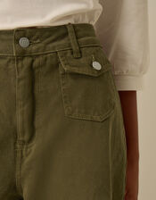 Gina Wide Leg Jeans, Green (OLIVE), large