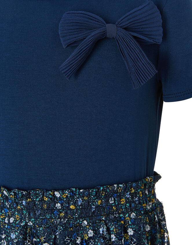 Danielle Ditsy 2-in-1 Dress, Blue (NAVY), large