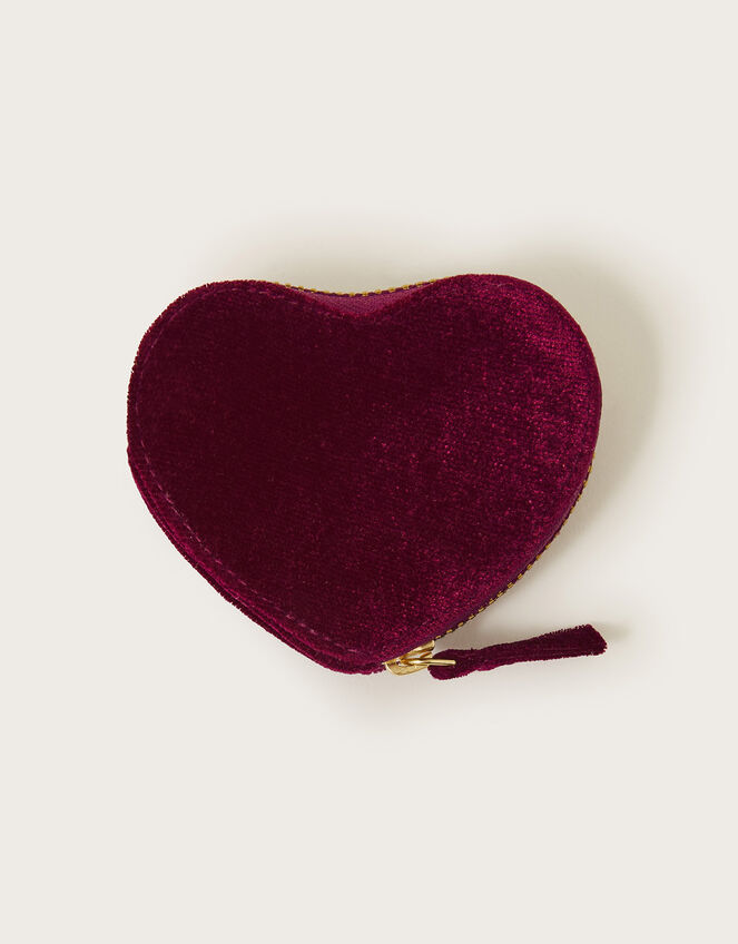 Mini Heart Embroidered Purse, , large