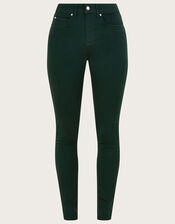 Nadine Regular Length Skinny Jeans, Green (DARK GREEN), large