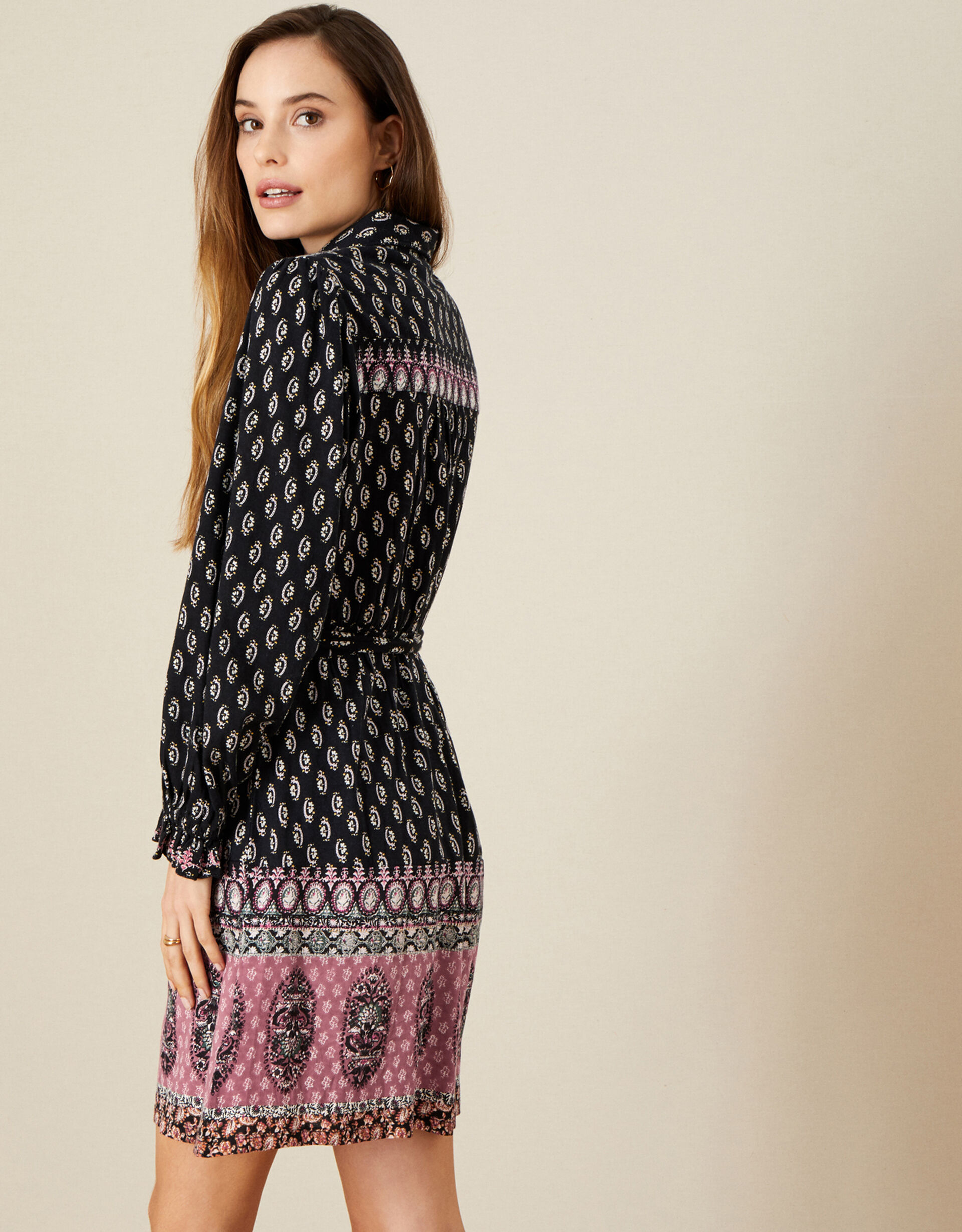Margaux Short Shirt Dress Black