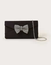 Diamante Bow Clutch, , large