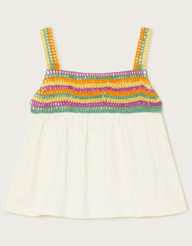 Crochet Cami Top, Ivory (IVORY), large