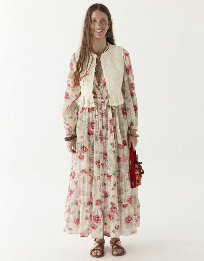 Maison Hotel Augustina Floral Maxi Dress, Multi (MULTI), large