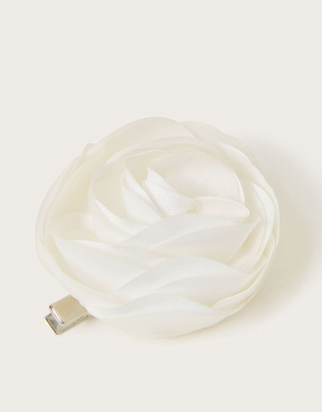 Flower Girl Rose Hair Clip, , large