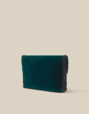 Tori Beaded Velvet Clutch Bag, , large