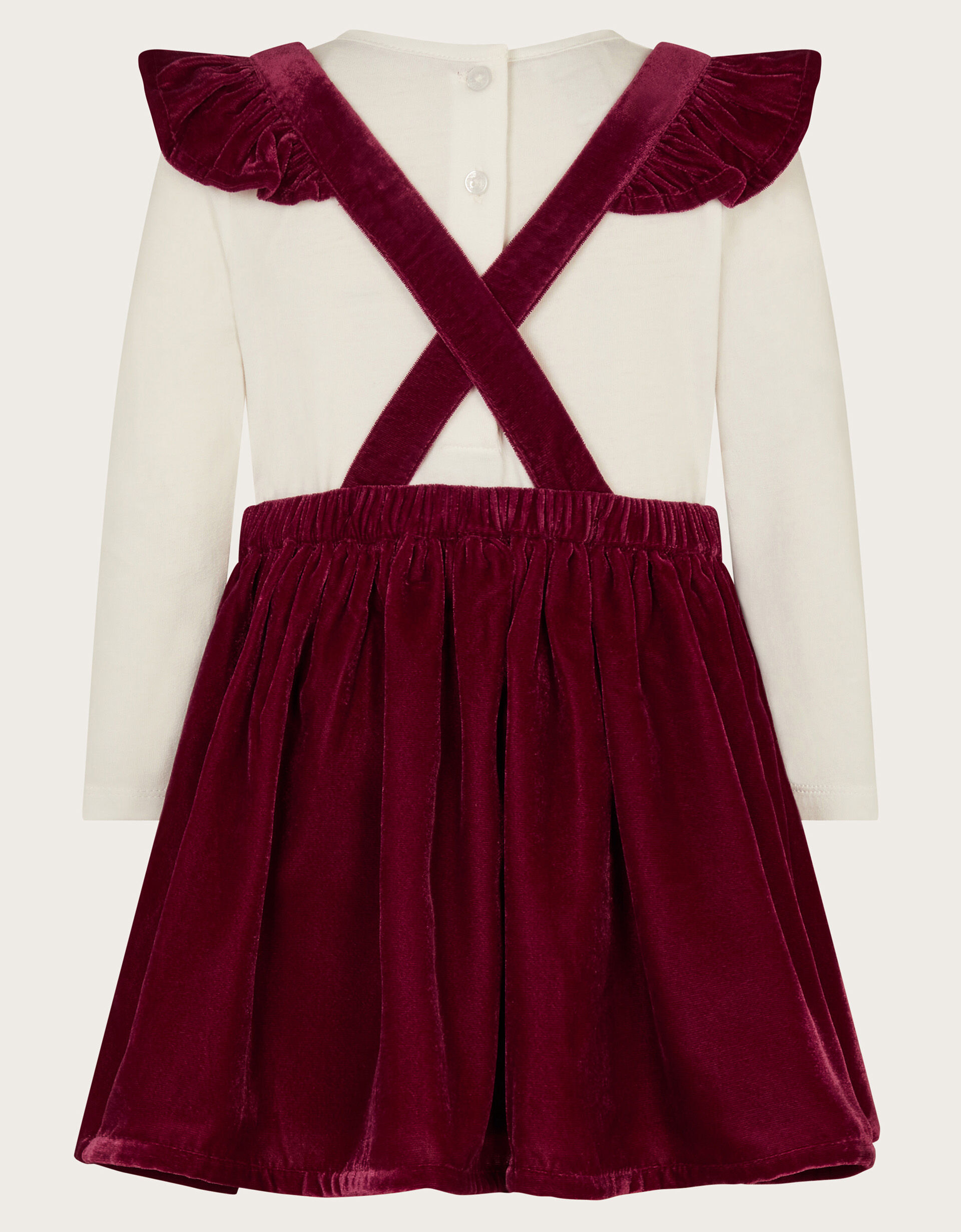 Velvet overall skirt outlet