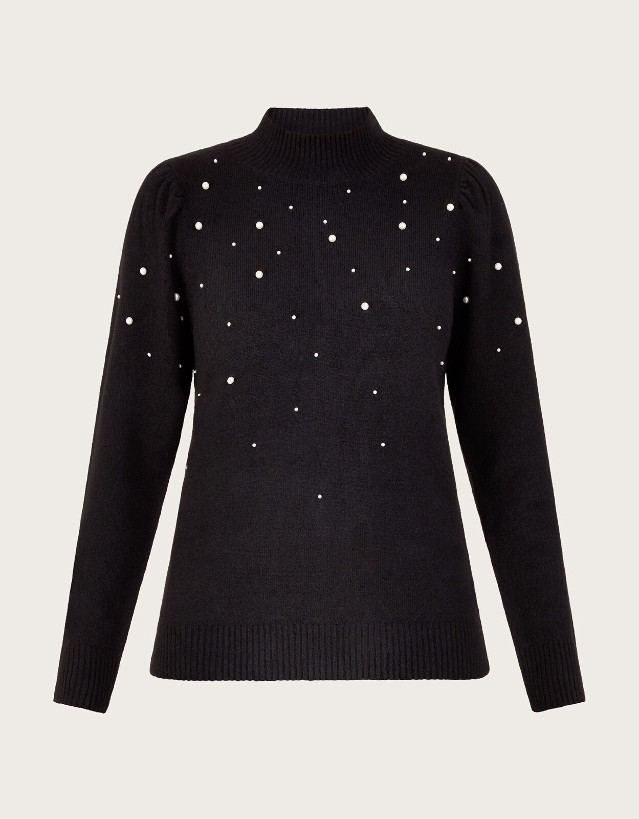 Payal Pearl Jumper Black Jumpers Monsoon UK