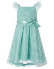Araminta Glitter Dress, Teal (TEAL), large