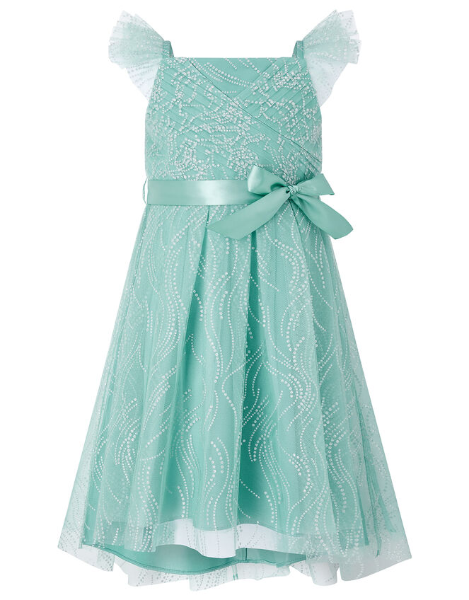 Araminta Glitter Dress, Teal (TEAL), large