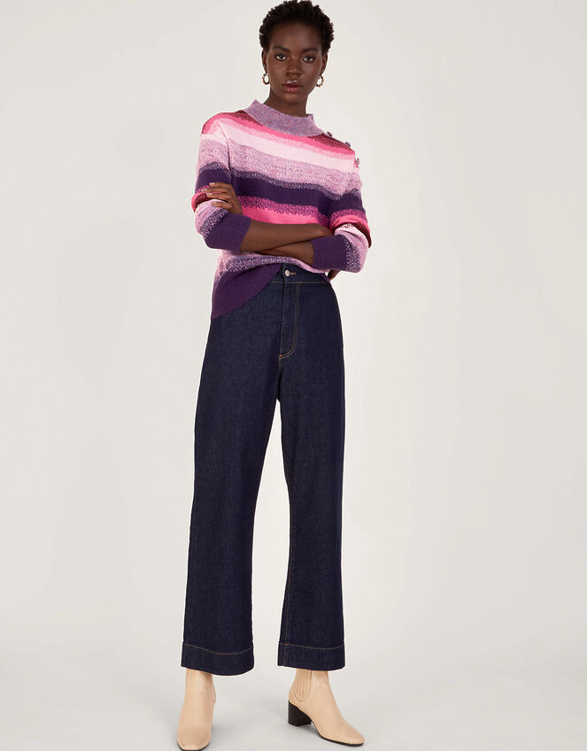 Stripe Jumper , Pink (PINK), large