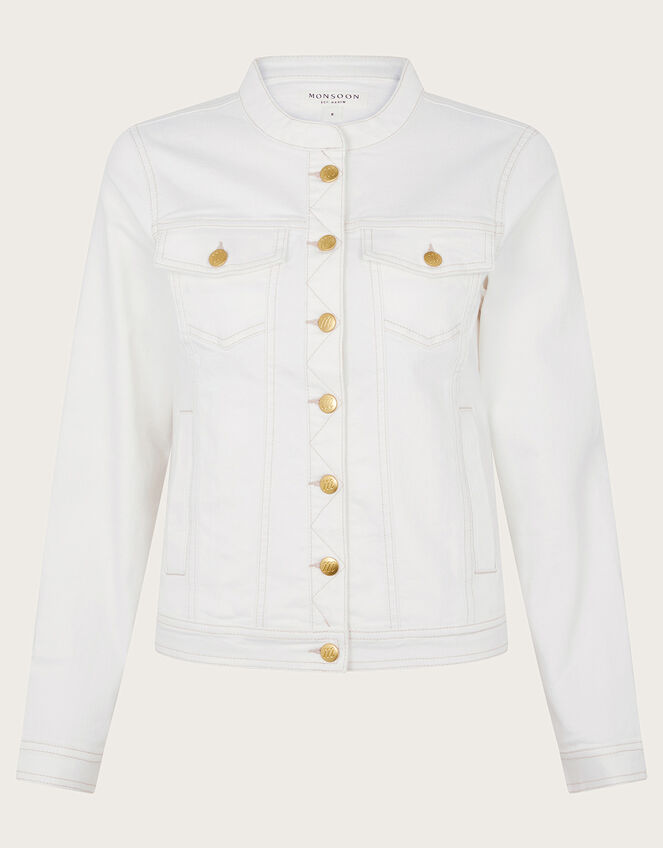 Casey Denim Jacket, Natural (ECRU), large