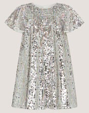 Rainbow Sequin Party Dress, Multi (MULTI), large