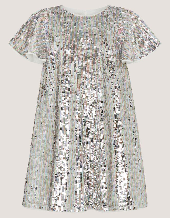 Rainbow Sequin Party Dress, Multi (MULTI), large