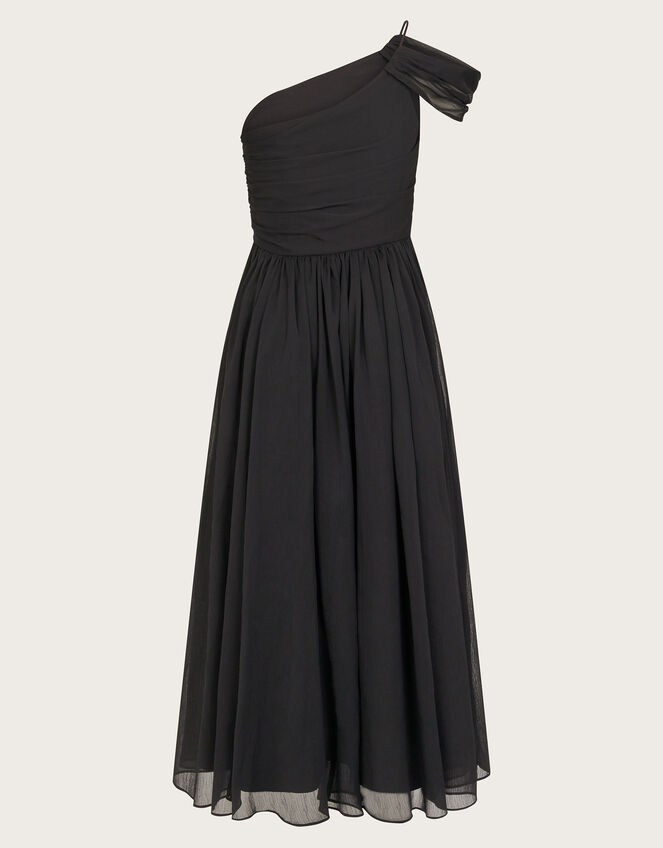 Texas One Shoulder Prom Dress, Black (BLACK), large