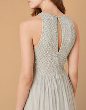 Sophie Embellished Tulle Maxi Dress, Green (GREEN), large