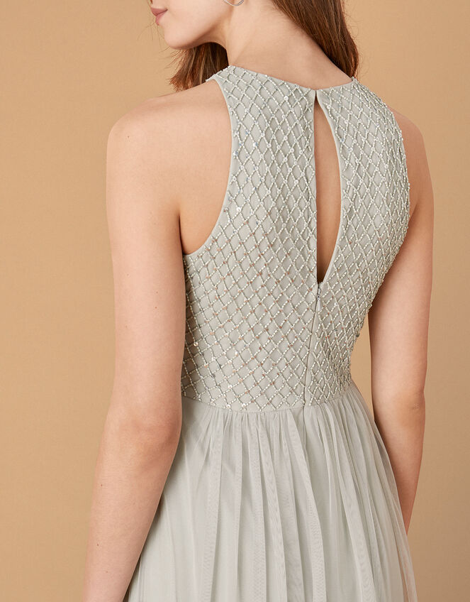 Sophie Embellished Tulle Maxi Dress, Green (GREEN), large