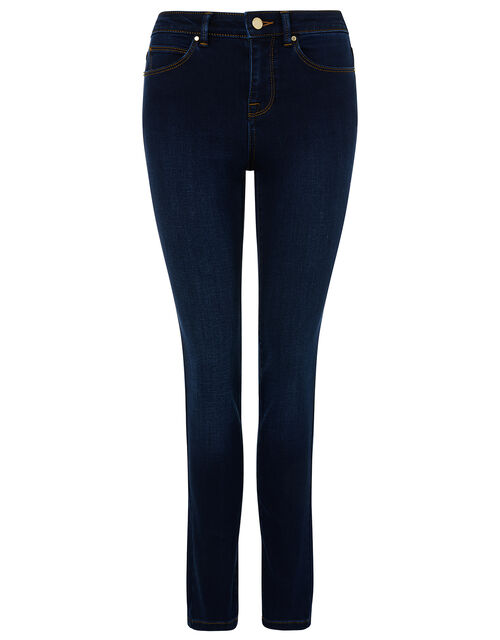 Azura Premium Short-Length Jeans, Blue (DARK BLUE), large
