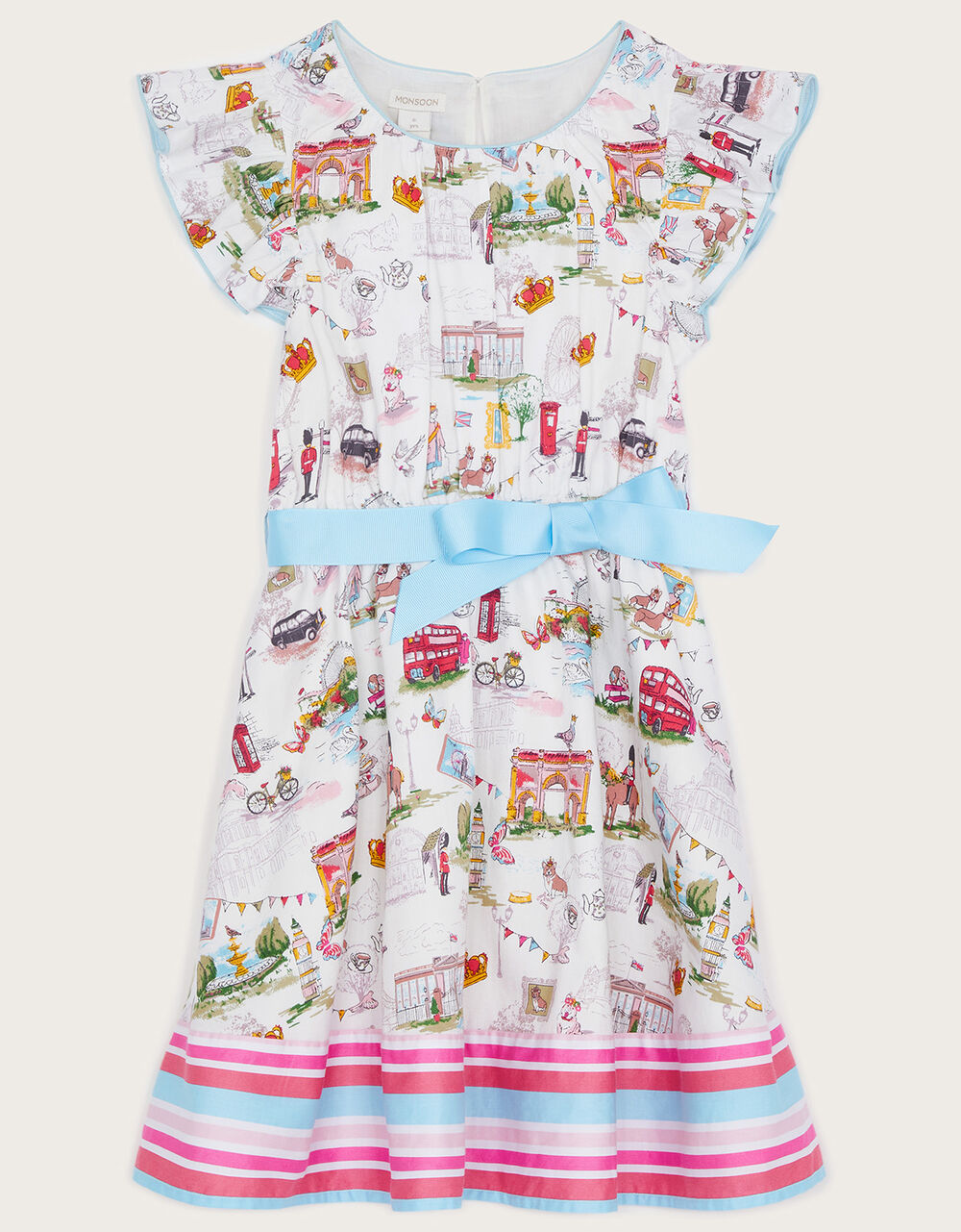 Jubilee Bow Detail Dress Cream