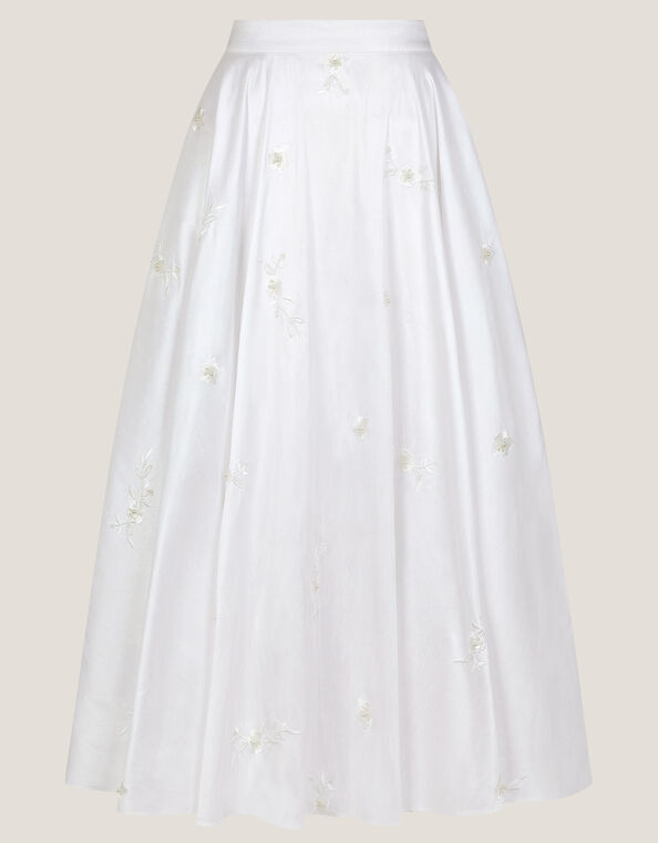 Eliza Floral Embellished Wedding Skirt, Ivory (IVORY), large