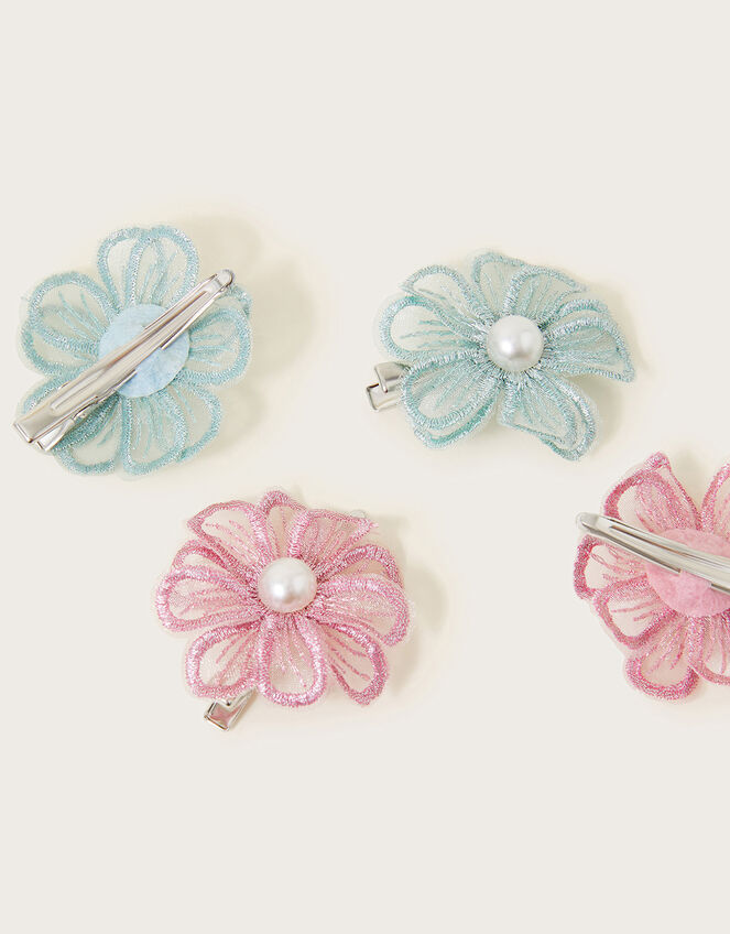 Flower Hair Clips 4 Pack, , large