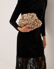 Kira Sequin Clutch Bag, , large